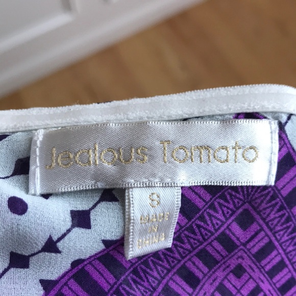 Jealous Tomato | Purple Printed Halter Sundress - Picture 7 of 8
